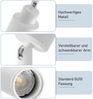 ZMH Moderne weiße Deckenleuchte: 4 verstellbare Deckenstrahler aus Metall, GU10 Deckenlampe, für Schlafzimmer, Esszimmer, ohne Leuchtmittel Bild 4
