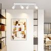 ZMH Moderne weiße Deckenleuchte: 4 verstellbare Deckenstrahler aus Metall, GU10 Deckenlampe, für Schlafzimmer, Esszimmer, ohne Leuchtmittel Bild 5