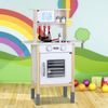 Spielwerk 'Happy Kitchen' Kinderküche mit Mikrowelle und Zubehör, Holz weiß, 57 x 29,5 x 83 cm Bild 5