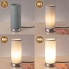 Dimmbare Tischleuchte Jasmin 2er Set grau Bild 4