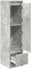 Highboard, BuffetSchrank, Büroschrank Betongrau 29,5x34x119,5 cm Holzwerkstoff Bild 5