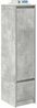 Highboard, BuffetSchrank, Büroschrank Betongrau 29,5x34x119,5 cm Holzwerkstoff Bild 4