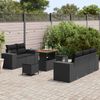vidaXL Gartensofa-set mit Kissen mit Kissen 8 pcs Schwarz Poly Rattan 3363899 Bild 3