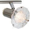 LED Deckenleuchte, Kristalle, Spots verstellbar, L 70 cm Bild 3