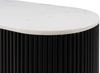 TV-Board Mango 180x36x51 schwarz lackiert / Marmor weiß BARCELONA #111 Bild 2