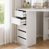 Makika 'ELLE' Schminktisch mit Spiegel und Schubladen, Holz weiß, 110 x 54 x 140 cm Bild 5