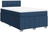 vidaXL Boxspringbett mit Matratze Blau 120x200 cm Stoff 3289341 Bild 3