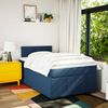 vidaXL Boxspringbett mit Matratze Blau 120x200 cm Stoff 3289341 Bild 4