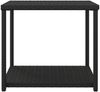 vidaXL Beistelltisch Schwarz 55x45x49 cm Poly Rattan 319404 Bild 4