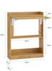 SoBuy FWT92-N Schreibtisch, Spanplatte, Melamin, Helle Eiche, 63 x 82 x 38 cm Bild 3