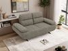 2-Sitzer Sofa SORAE, Polstersofa mit Sitztiefenverstellung, modernes Polstersofa, Couch Wohnzimmer, Armlehnen - Grau Stukture Bild 5