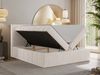 Boxspringbett mit Kopfteil und Topper Visco, Cord Bett - TILIANO - 140 x 200 cm - Beige Cord - H3 Bild 3