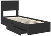 vidaXL Aufbewahrungsbett Schwarz 75 x 190 cm Holzwerkstoff 3410848 Bild 5