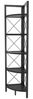 Calicosy 'REMO' Eckregal mit 5 Regale schwarz H160 cm - Schwarz Bild 3
