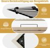 Merax Polsterbett, 180x200cm Doppelbett, mit Lattenrost, LED & Bettkasten, Hydraulik, Leinen Beige & Walnuss, ohne Matratze Bild 5