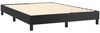 Boxspringbett mit Matratze, ohne Kopfteil, Schwarz 140 x 200 x 25 cm Kunstleder Bild 5