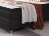 Boxspringbett Berlin 180x200 cm Webstoff Schwarz Bild 2