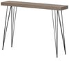 Design Konsolentisch GRIGIO 110cm hellgrau Eichen-Optikschwarzes Metallgestell Bild 4