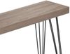Design Konsolentisch GRIGIO 110cm hellgrau Eichen-Optikschwarzes Metallgestell Bild 5