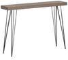 Design Konsolentisch GRIGIO 110cm hellgrau Eichen-Optikschwarzes Metallgestell Bild 2