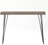 Design Konsolentisch GRIGIO 110cm hellgrau Eichen-Optikschwarzes Metallgestell Bild 3