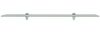 vidaXL Schwebendes Regal, Glas mattiertes Weiß, 0,8 x 20 x 80 cm Bild 2