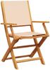 vidaXL 3-tlg. Bistro-Set Beige Stoff und Massivholz 3281811 Bild 3