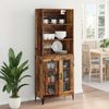 vidaXL Highboard Altholz 69,5 x 34 x 180 cm Holzwerkstoff 3415728 Bild 4
