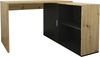 FMD Möbel - VALLEY - Schreibtisch - melaminharzbeschichtete Spanplatte - Artisan Oak / schwarz perl - 118 x 75 x 124,5cm Bild 4