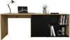 FMD Möbel - VALLEY - Schreibtisch - melaminharzbeschichtete Spanplatte - Artisan Oak / schwarz perl - 118 x 75 x 124,5cm Bild 2