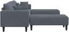 vidaXL Sofa 3 pcs Dunkelgrau 250 x 188 x 76 cm Samt 3335173 Bild 5