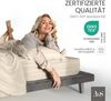Bettwaesche-mit-Stil Mako-Satin Spannbettlaken natur 140x200cm Höhe 31-40cm Bild 4