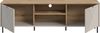 Home affaire Lowboard RAITA, Breite 184 cm, Front mit Desgin-Fräsung, 2 Türen, viel Stauraum (moderne Farbkombi, individuell einsetzbar, Griffe & Füße aus Metall), Kommode, Anrichte, Schrank, Sideboard, TV-Schrank, TV-Lowboard Bild 4