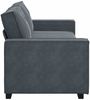 vidaXL 3-Sitzer-Sofa Dunkelgrau 220x78x84 cm Samt 4105031 Bild 5