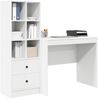 vidaXL Schreibtisch mit Schubladen mit Regal mit Speicher 2 pcs Weiß 3337361 Bild 3