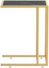 Computer-Beistelltisch Schwarz Marmor 50 x 35 x 65 cm Hartglas [331647] Bild 4