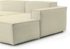 Dmora Sofa mit Halbinsel Amuleto, modulares 2-Sitzer-Sofa mit rechter Halbinsel, Stoffsofa, 100 % Made in Italy, 220 x 170 x 70 cm, Beige Bild 4