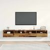 vidaXL TV-Wandschrank 2 pcs Altholz 100 x 30 x 30 cm Holzwerkstoff 862189 Bild 4