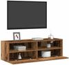 vidaXL TV-Wandschrank 2 pcs Altholz 100 x 30 x 30 cm Holzwerkstoff 862189 Bild 3