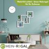 Mein-Regal Connect Vertikal versetztes Wandregal Dekoregal Weiß Bild 3