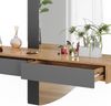 Schminktisch Melisa Grau 120 cm mit 2 Schubladen Vicco Bild 5
