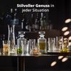 Peill+Putzler Germany Whiskyflasche mit 750 ml Volumen und einem schlichten Streifendesign, Flasche aus Kristallglas, Karaffe, Klassische Glaskaraffe ideal als Geschenk Bild 4