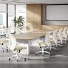 Yaheetech Bürostuhl aus Mesh-Gewebe Höhenverstellbarer Schreibtischstuhl, Ergonomischer Drehstuhl Arbeitsstuhl Computerstuhl mit Wippfunktion Bild 3