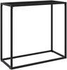 Konsolentisch, Beistelltisch, Konsole Schwarz 80x35x75 cm Hartglas Bild 2