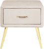 Nachttisch FLAYAT Samtstoff Helles Beige Bild 4