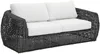 Vente-unique - VEYRO Gartensitzgruppe Harz Grau - B 99,5 cm x H 68 cm x L 198 cm Bild 2