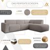 AX LIVING Couch Sofa L Form Didim L Hellbraun – 292 cm, stilvoll & bequem R Bild 5