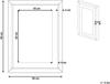 Wandbild mit Rahmen AGENA Blumenmuster 30 x 40 cm Blau Bild 2