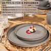 SÄNGER Tafelservice Kairo Graphit - 18 teilig aus Steingut Bild 2