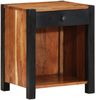 vidaXL Nachttisch 2 pcs Braun 40 x 35 x 50 cm Massivholz Akazie 4019635 Bild 2